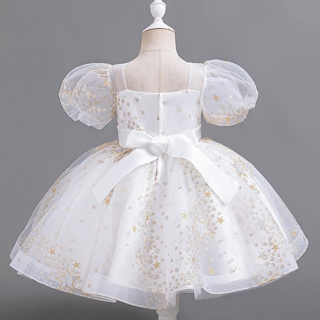 Flower Floral Kids Sequin Girl Party Dress Girls'