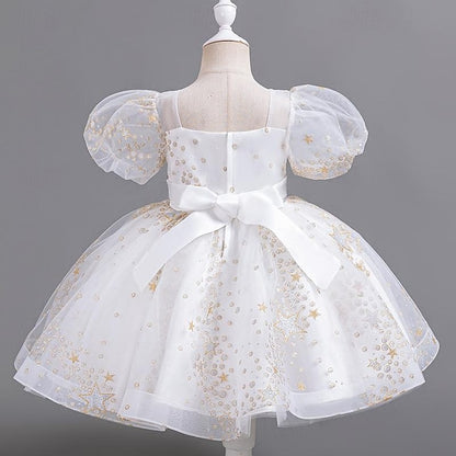 Flower Floral Kids Sequin Girl Party Dress Girls'