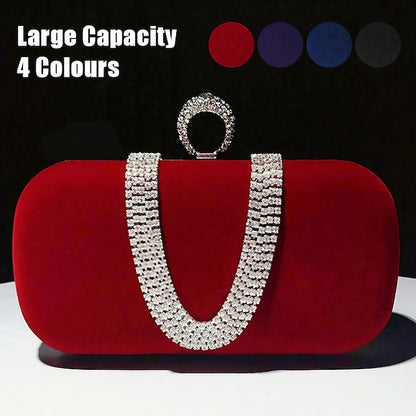 Bag Evening Wristlet Velvet Clutch Bags Women's