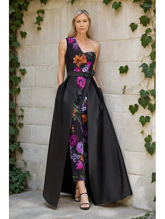 the Bride Jumpsuit of Floral Print / Elegant Pantsuit Mother