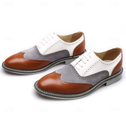 Gatsby-Inspired Men's Shoes in Spectator Wingtip Oxford