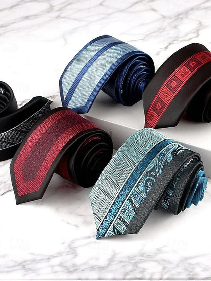 with Classic Necktie Men's Polyester Pattern
