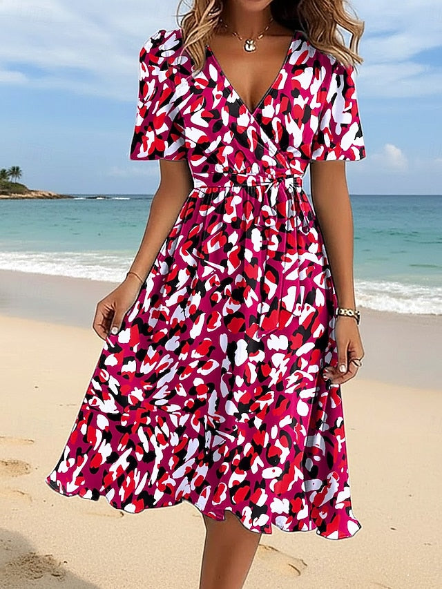 Women's Midi Dress A Line Dress Vacation Casual Holiday