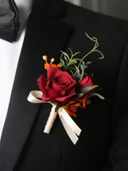 Wedding Corsage and Boutonniere Artificial Elegant – Wrist