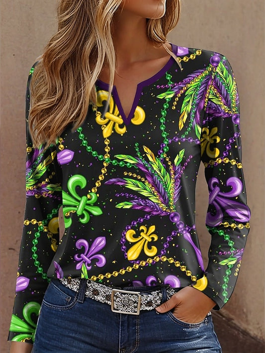 Carnival Women's T Shirt Graphic Geometric Vintage Stylish