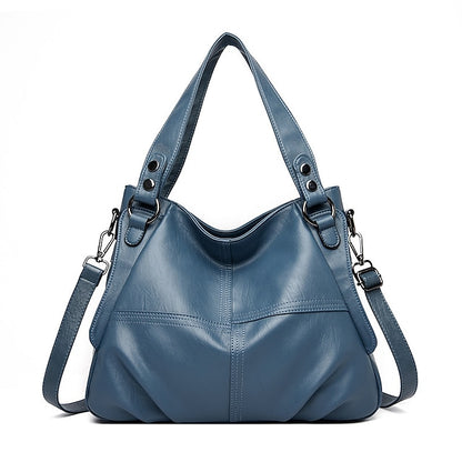 Women's Faux Leather – Burgundy Bag Large Shoulder