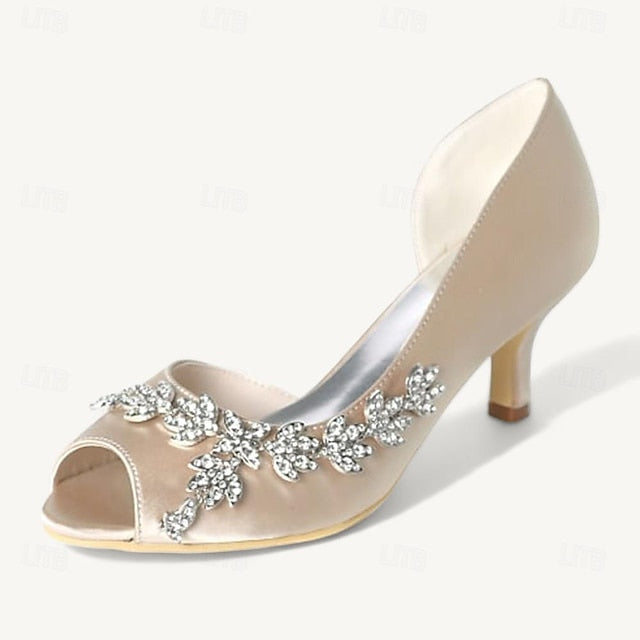 Bridal Women's Bling Shoes Wedding Sparkling
