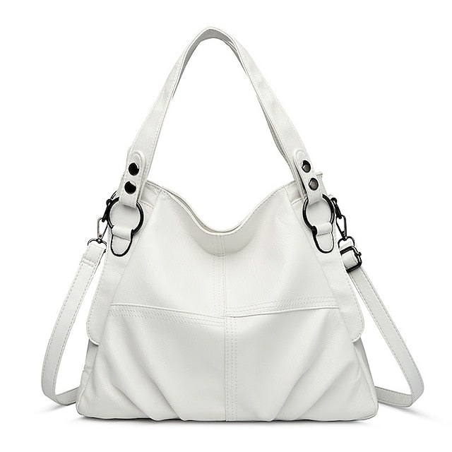 Tasche Burgund – Kunstleder Damen Groß Schultertasche