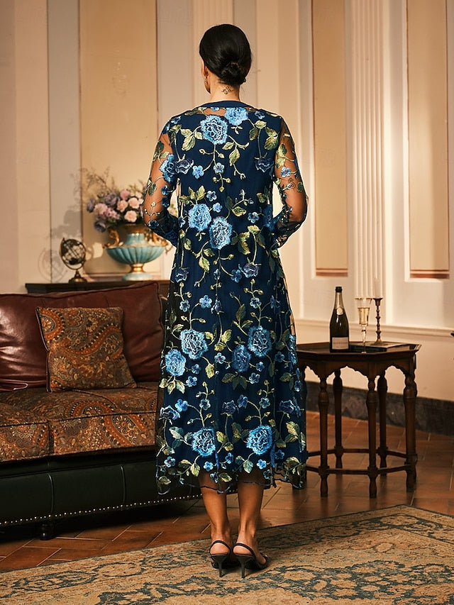 Women's Midi Dress Sheath Dress Dress With Jacket Elegant