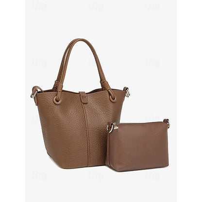 Women's Pouch Stylish Bag Bucket Matching with – Leather