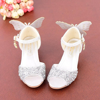 Shoes Sparkly Butterfly Princess Glittery Girls'