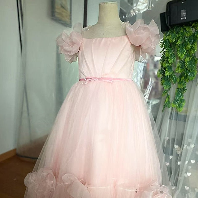 Flower First Dress Communion Girls' Party Girl