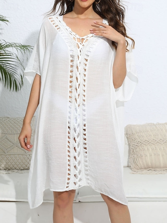 Women's Swimwear Cover Up Swim Dress Rash Guard Swimsuit