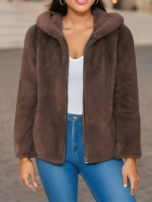 Zipper Casual Women's Comfortable Pocket Jacket Warm