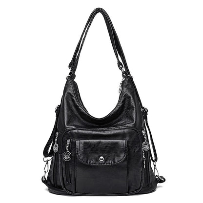 Sac - Sac Hobo en similicuir pour femme style vintage marron