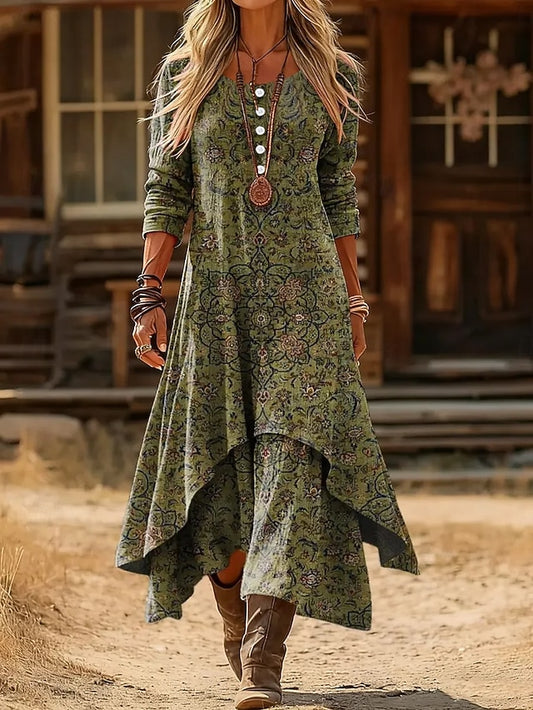 Women's Midi Dress Shift Dress Vacation Casual Boho Daily