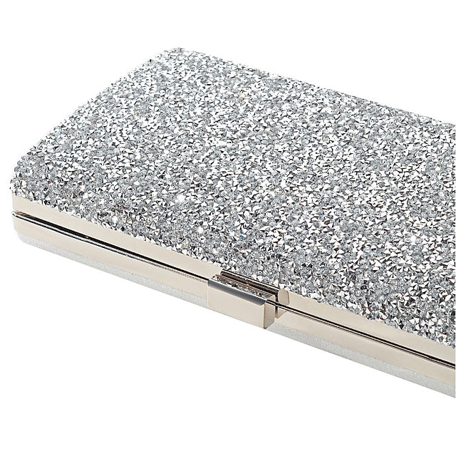 Women's Clutch Glitter Silver