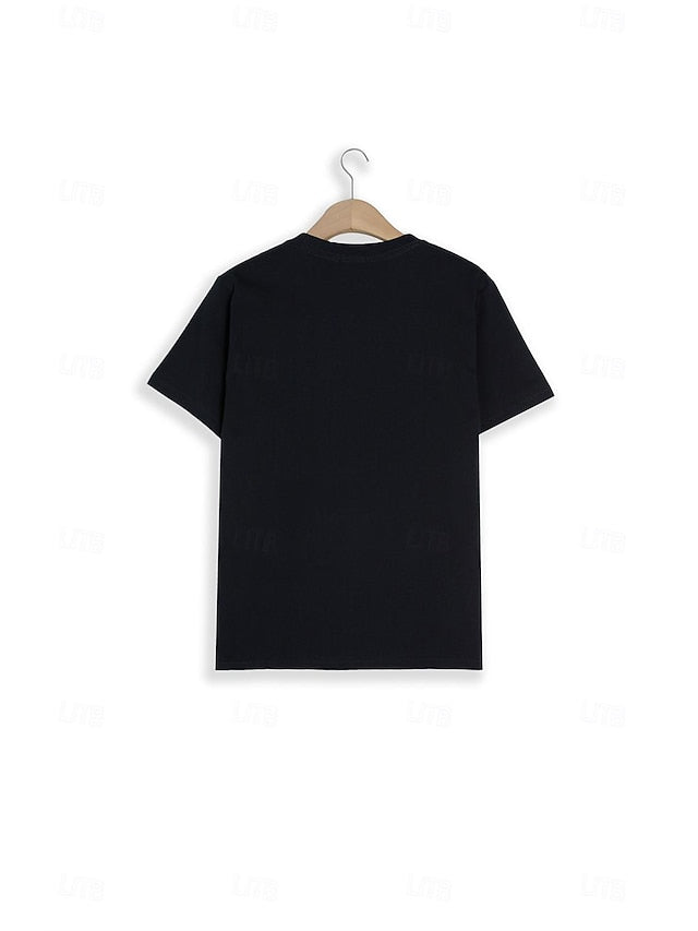 Women's T shirt Tee 100% Cotton Black White Yellow Graphic