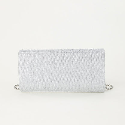 Evening Silver – Women's Clutch Purse Elegant Glitter