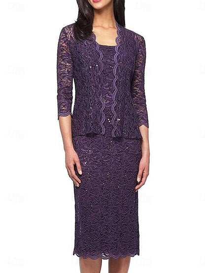 Dress Sets Elegant of Bride Square the Piece Two Mother