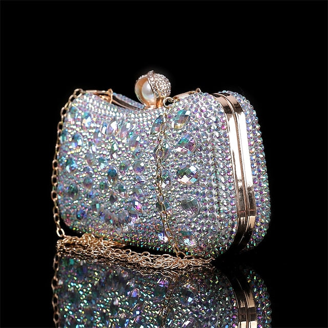 Women's Evening Luxury – Multicolor Clutch Crystal