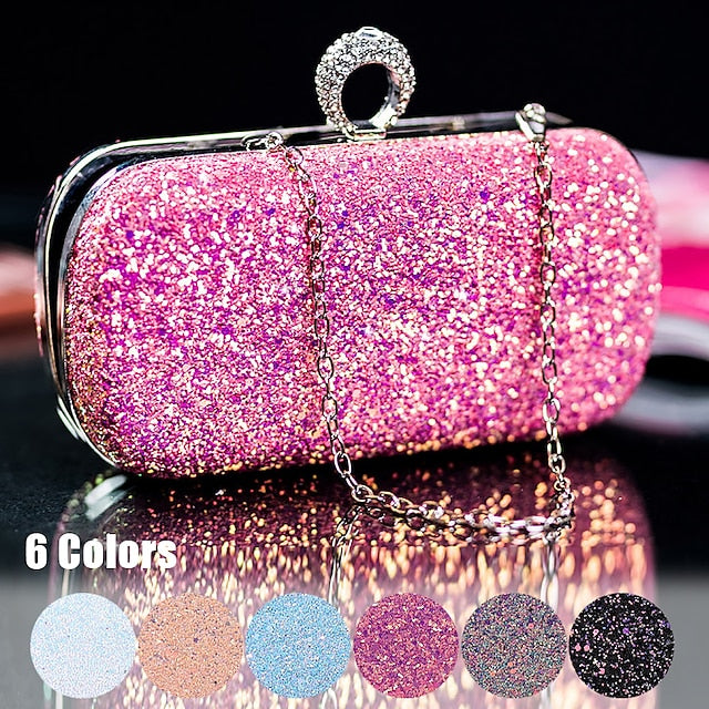 Wristlet Leather PU Bags Clutch Women's Evening Bag