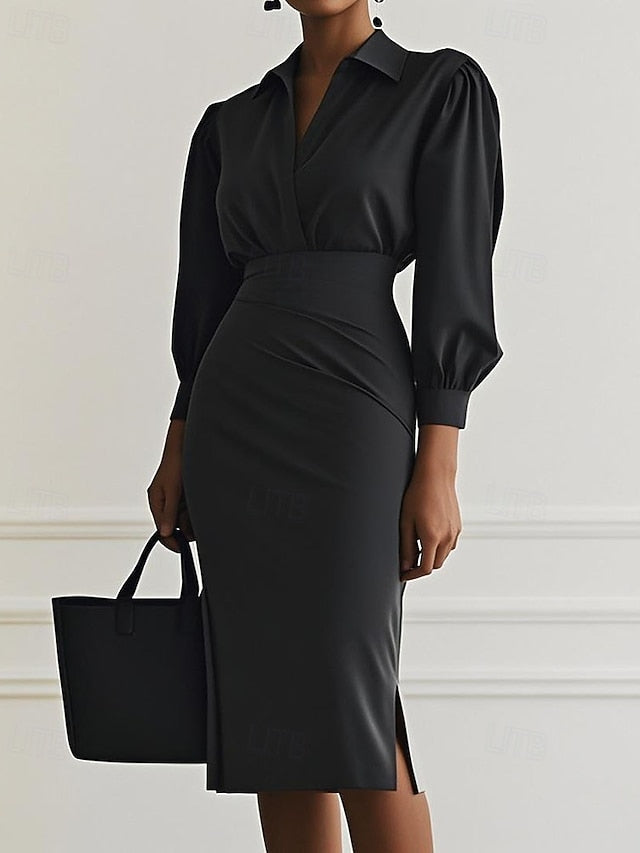 Women's Long Dress Maxi Dress Black Dress Sheath Dress