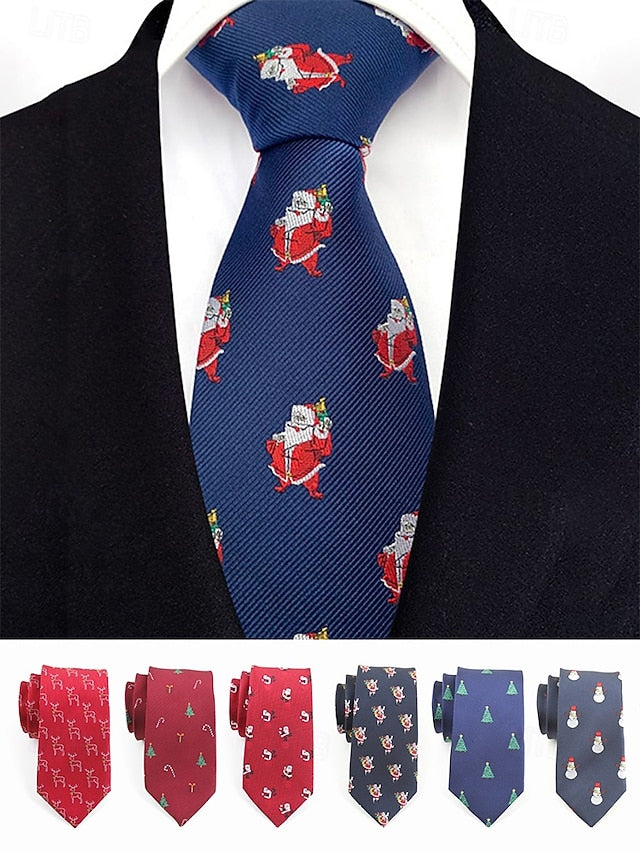 Necktie Santa Christmas Men's with