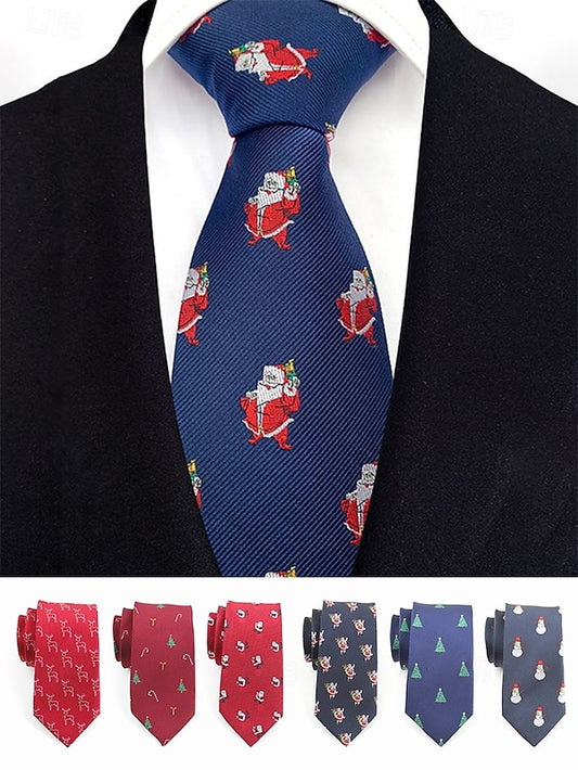 Necktie Santa Christmas Men's with