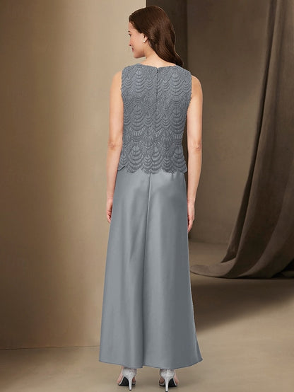 Casual Piece Bride the A-Line 3 Simple of Elegant Dress Mother