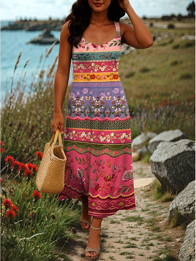 Women's Maxi Dress A Line Dress Off The Shoulder Dress