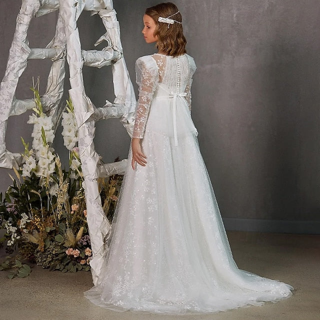 Gown First Princess Flower Dress Girl Formal Girls'