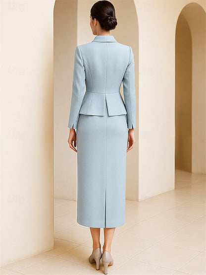 Sheath Vintage Bride the Mother / Shirt of Elegant Dress Column