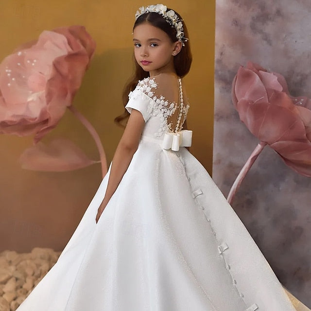 Party Dress Communion Girl First Girls' Flower