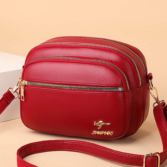 Ledertasche Dome Crossbody Schultertasche PU Damen