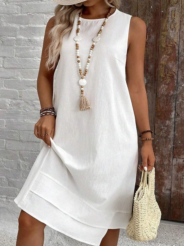 Women's Midi Dress Summer Dress Casual Daily Regular Fit