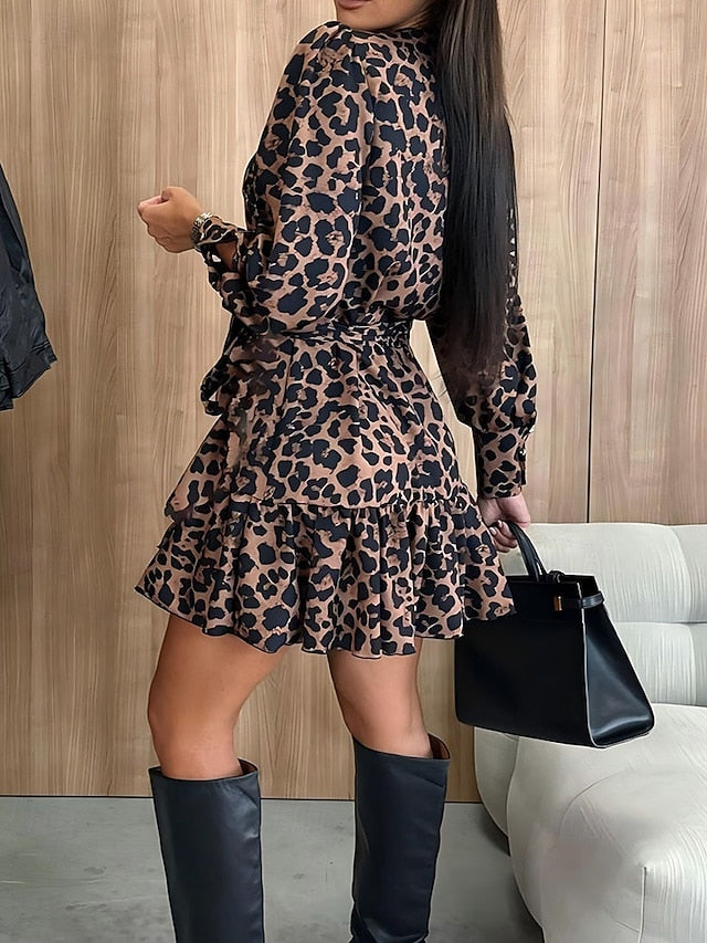 Women's Mini Dress Casual Dress Print Dress Elegant Fashion