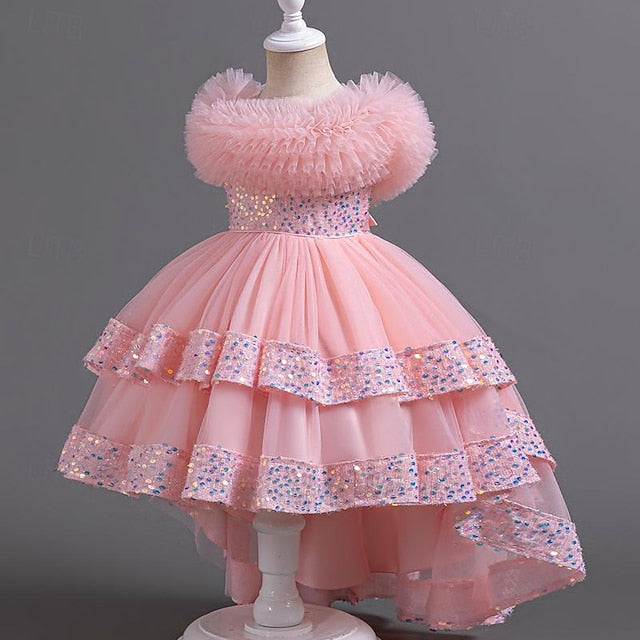 Flower Kids Girls' Dress Sequin Party Sleeveless Girl