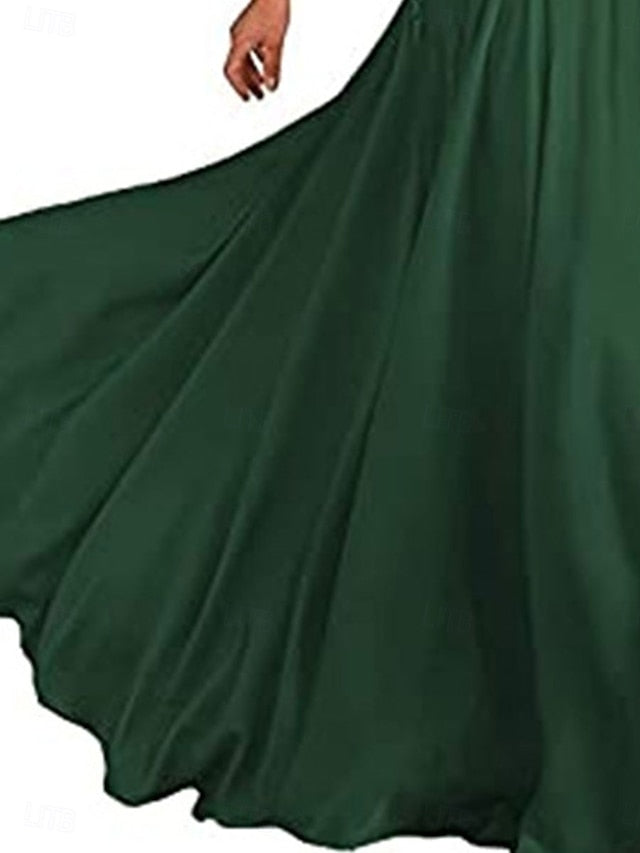 Elegant V Bride A-Line Neck Dress Mother the Floor Simple of