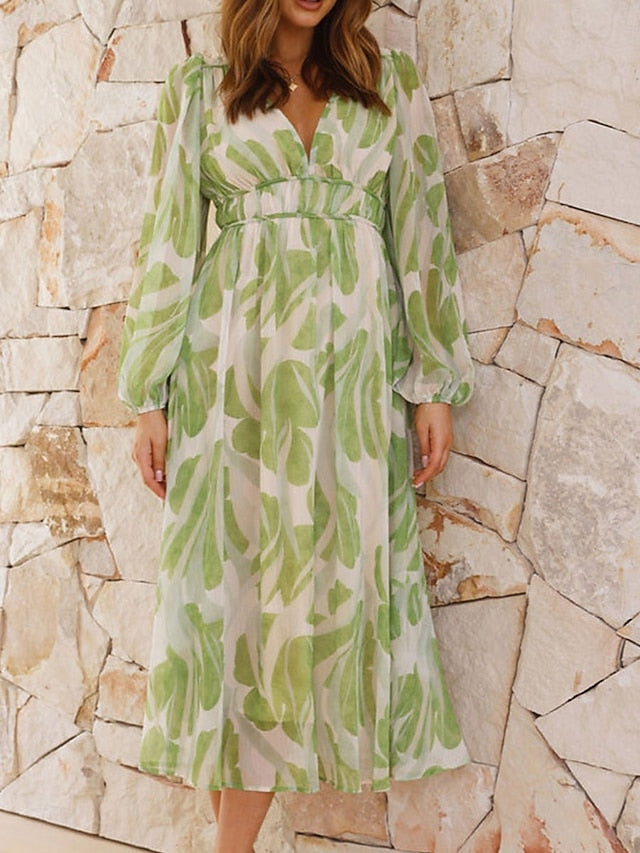 Women's Midi Dress Casual Dress Elegant Stylish Casual