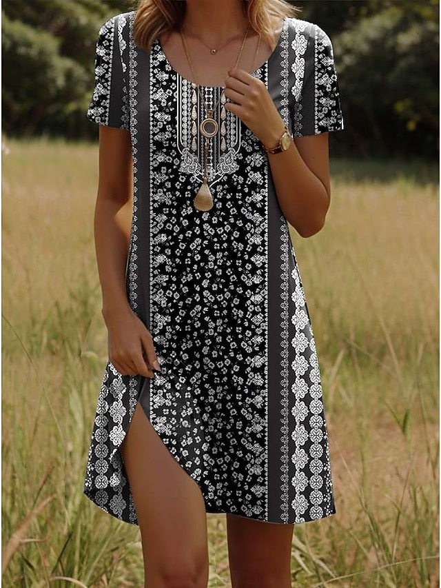 Women's Mini Dress Casual Dress Petite Dress T Shirt Dress