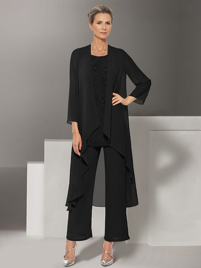 Pantsuit Piece Dress Elegant the 3 Mother of Wedding Bride Beach