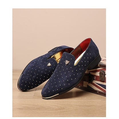 Plus Loafers Slip-Ons Shoes Drive Size Men's