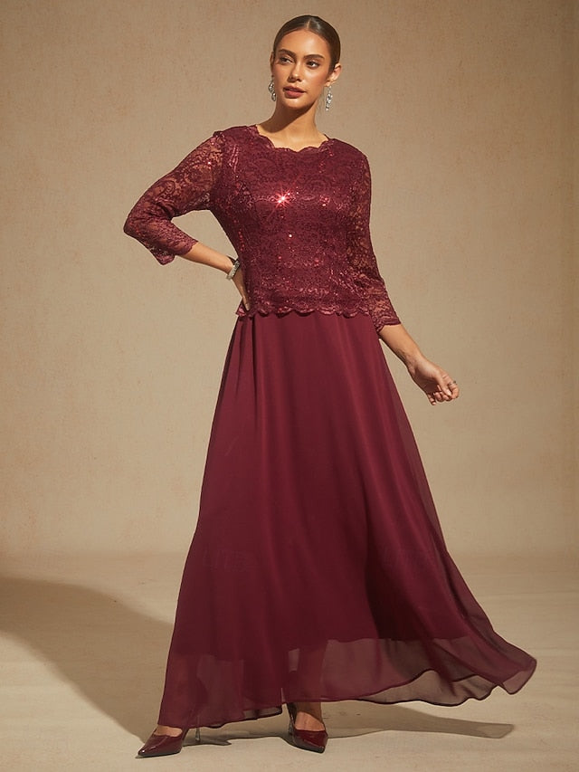 Women's Maxi Dress Chiffon Dress Elegant Wedding Guest