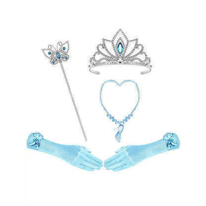 Princess Flower Frozen Party Elsa Dress Theme Girl Costume Tulle