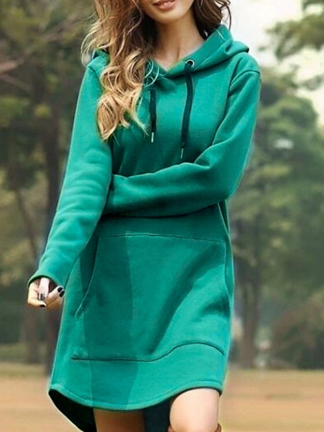 Women's Mini Dress Hoodie Dress Casual Dress Fashion Modern