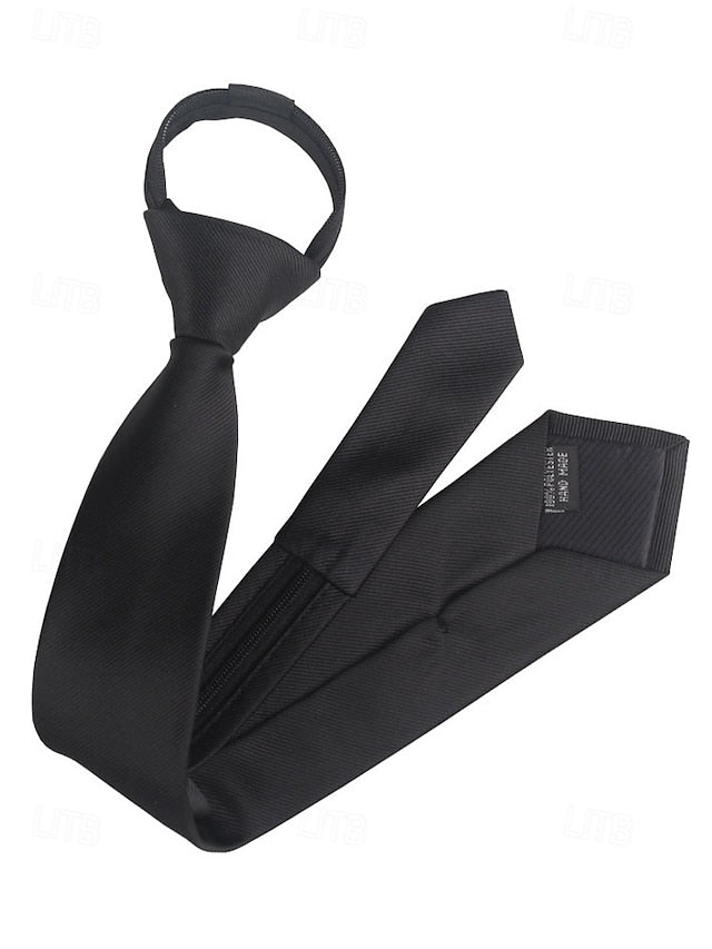 and Stripes Classic Men's Narrow Zip - Ties Pre-Tied