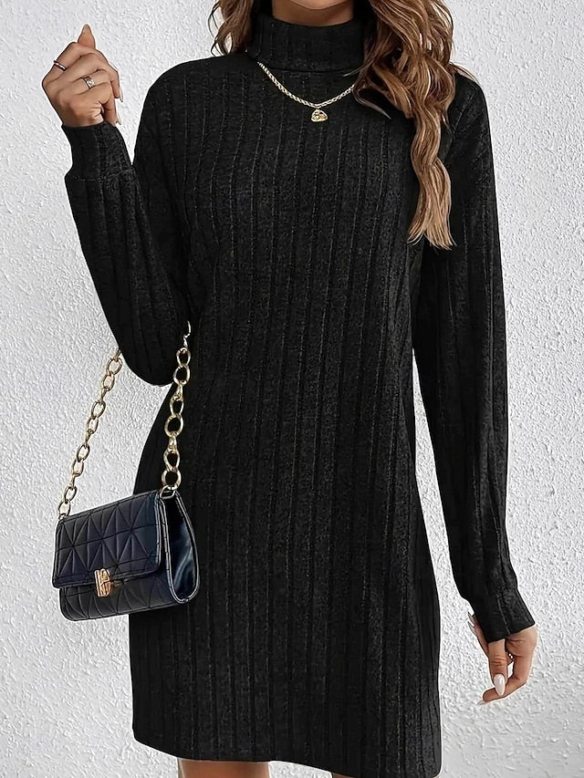 Women's Mini Dress Sweater Dress Casual Dress Fashion