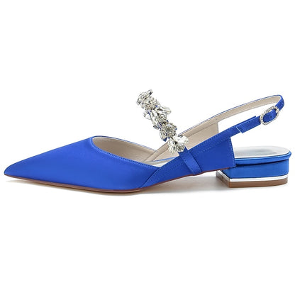 Flat Shoes Crystal Bridal Women's Wedding Heel