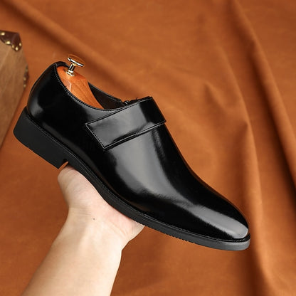 Leather Brown Men's Slip-On Shoes Dress Business Loafers